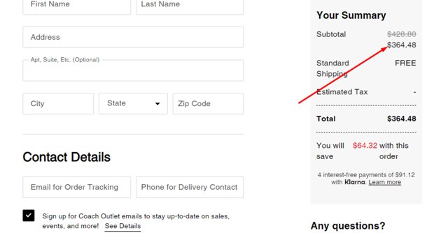 Carter's checkout page showing Carter's promo code box | Screenshot taken by SimplyCodes community member on Nov 12, 2024